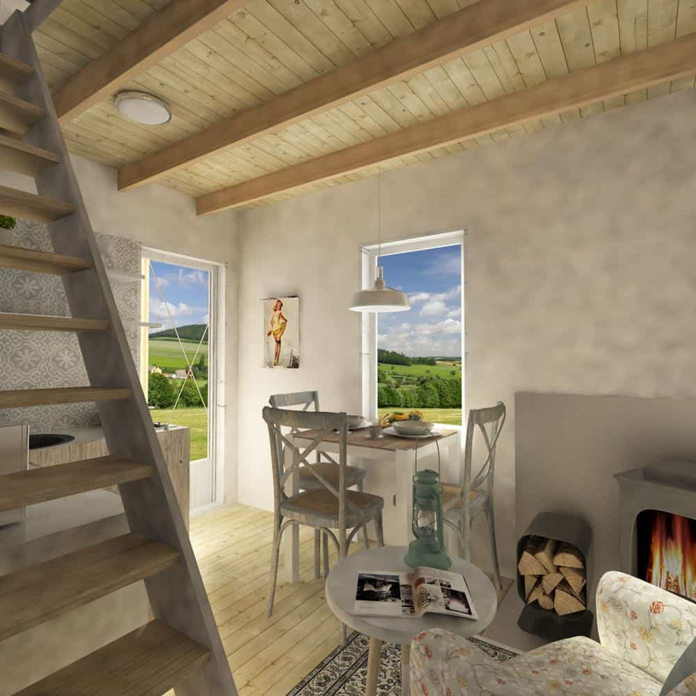 0103 two story 2 bedroom arianna tower cabin smallhometours.com 3