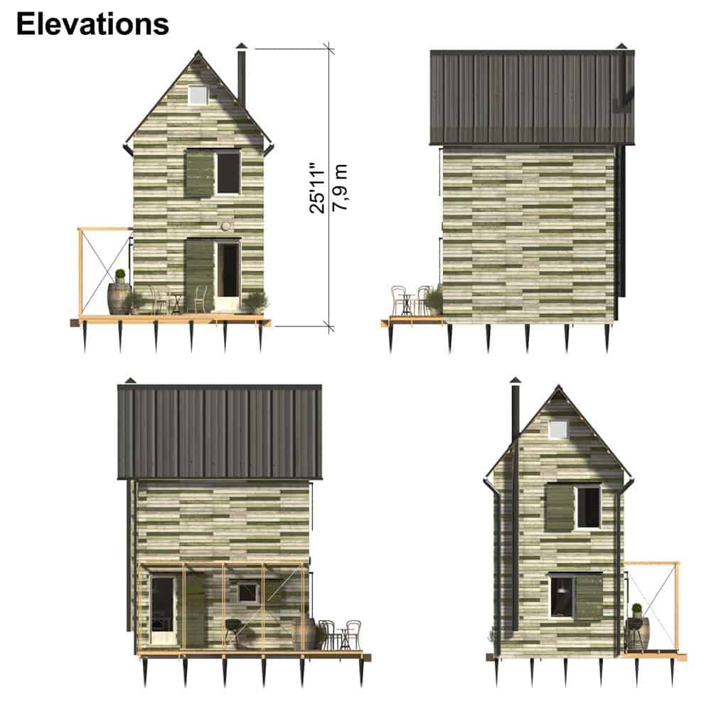 0103 two story 2 bedroom arianna tower cabin smallhometours.com 5