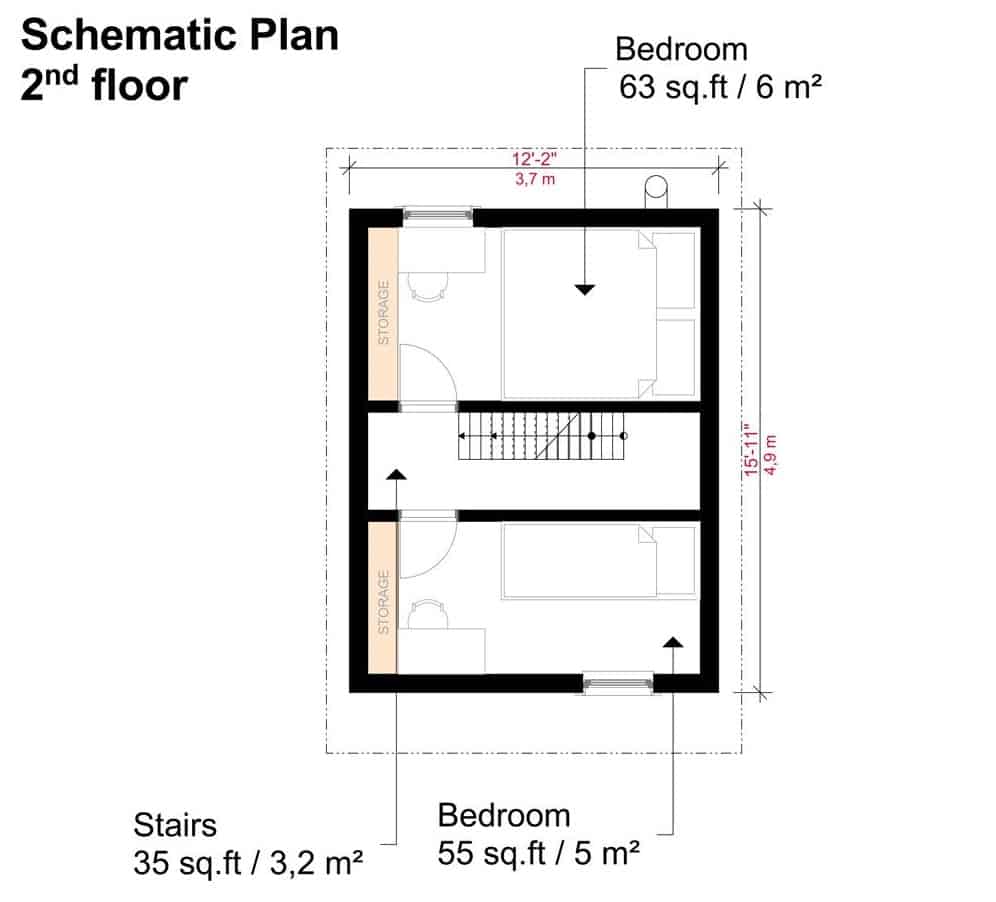 0103 two story 2 bedroom arianna tower cabin smallhometours.com 8