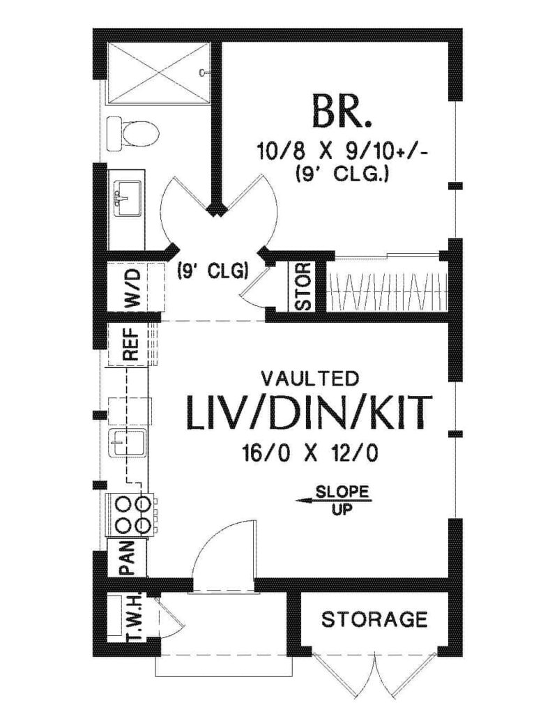 0106 the piccolo modern home the house designers smallhometours.com 12
