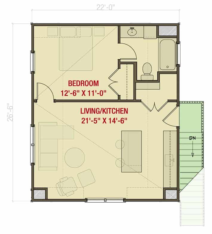 0108 carriage home architectural designs smallhometours.com 9