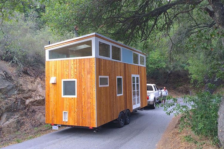0112 Tour this spacious luxury tiny home on wheels with high ceilings and 2 offices 14