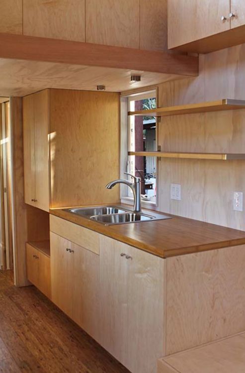 0112 Tour this spacious luxury tiny home on wheels with high ceilings and 2 offices 3