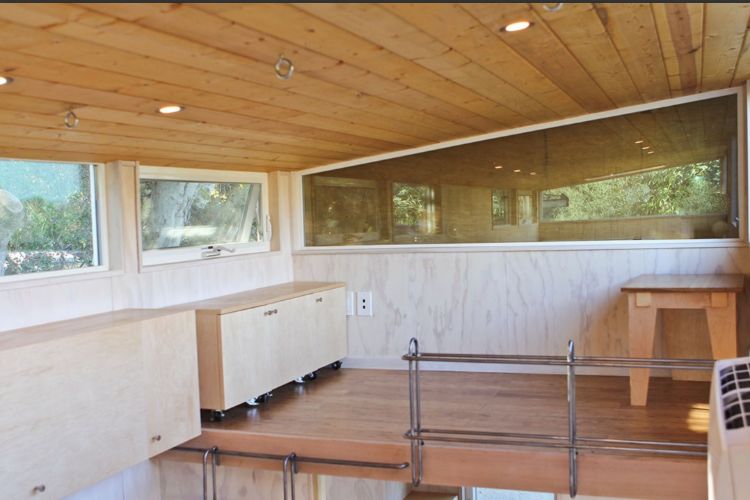 0112 Tour this spacious luxury tiny home on wheels with high ceilings and 2 offices 7