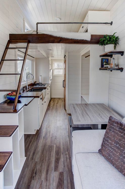 0113 Tour this rustic tiny home in the woods with a bright interior 6