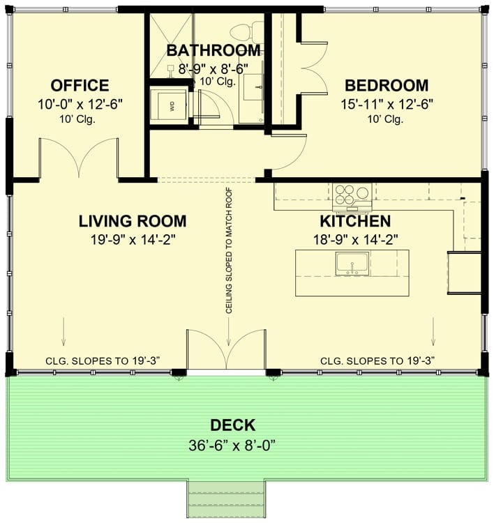 0116 modern lake cottage smallhometours.com 9