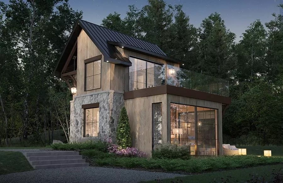 0117 rustic rifugio modern cottage smallhometours.com 14