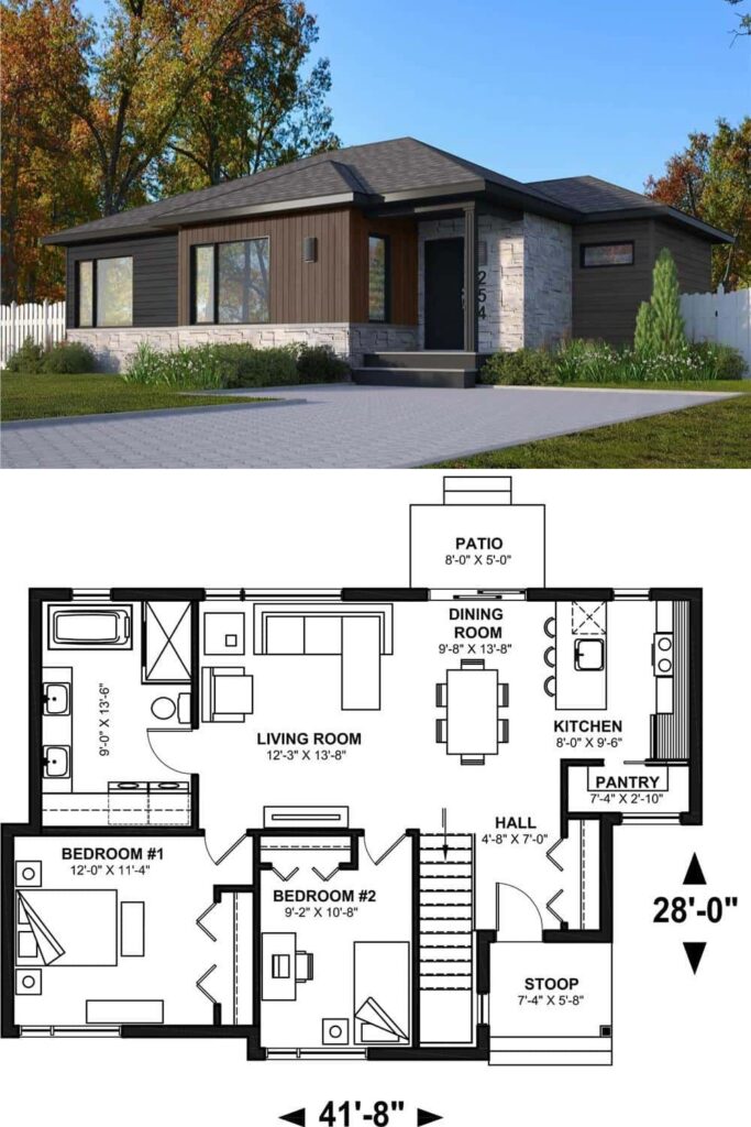 0120 contemporary home smallhometours.com 2