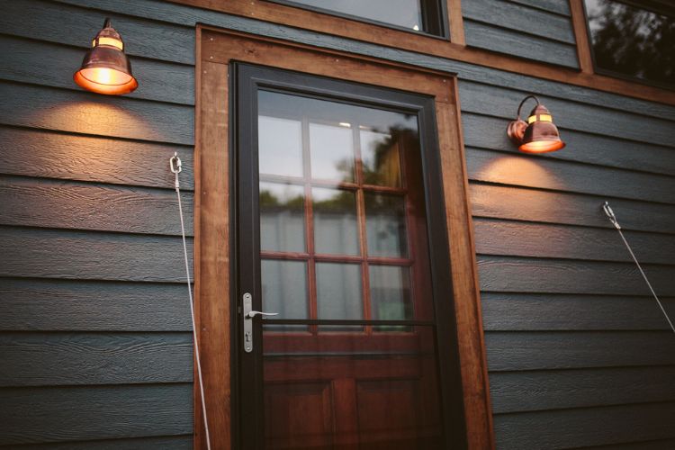 0126 Step through this stunning Dutch door to take a peek inside this tiny home smallhometours.com 2