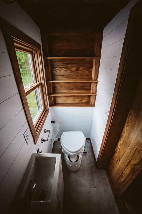 0126 Step through this stunning Dutch door to take a peek inside this tiny home smallhometours.com 8