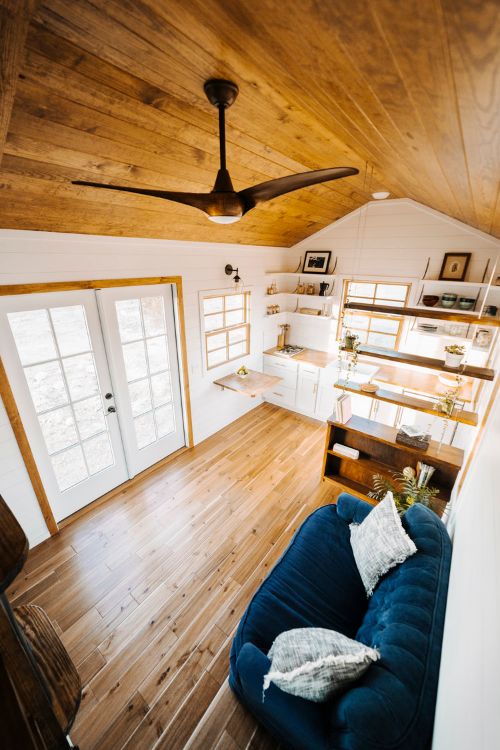 0127 This open and airy 24 foot tiny house is a California couples dream home smallhometours.com 2