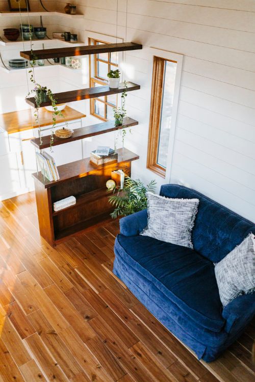 0127 This open and airy 24 foot tiny house is a California couples dream home smallhometours.com 4