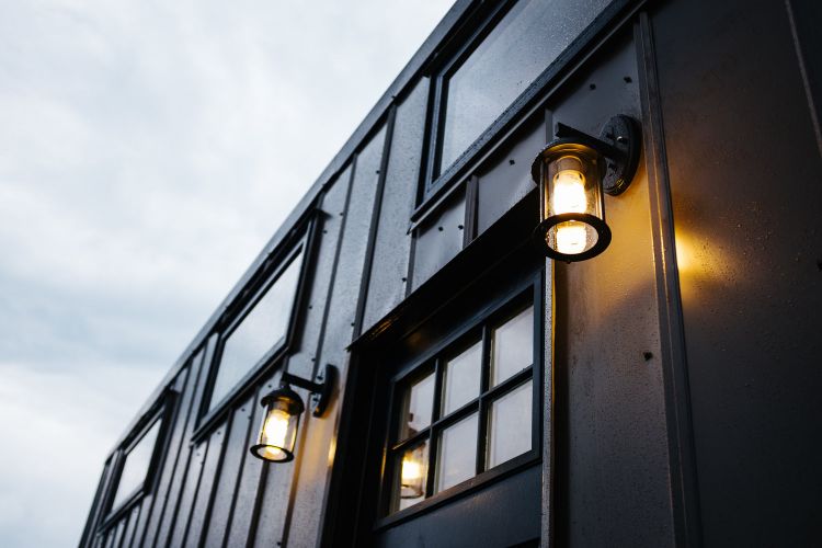 0128 Modern metal siding leads to industrial interiors in this contemporary tiny home smallhometours.com 2