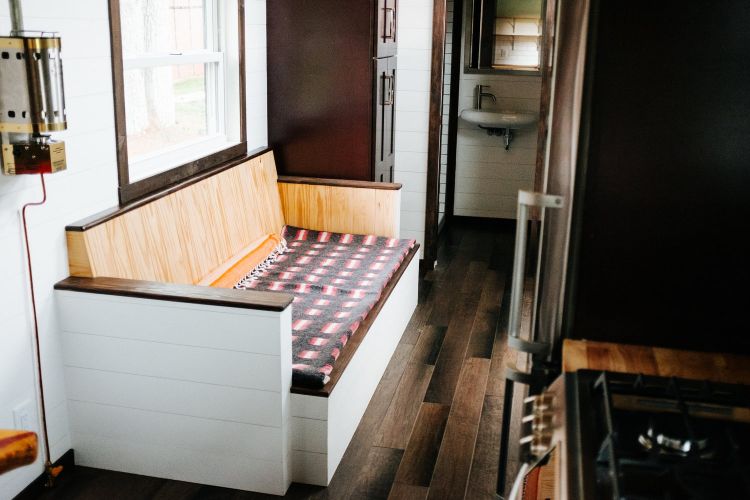 0128 Modern metal siding leads to industrial interiors in this contemporary tiny home smallhometours.com 3
