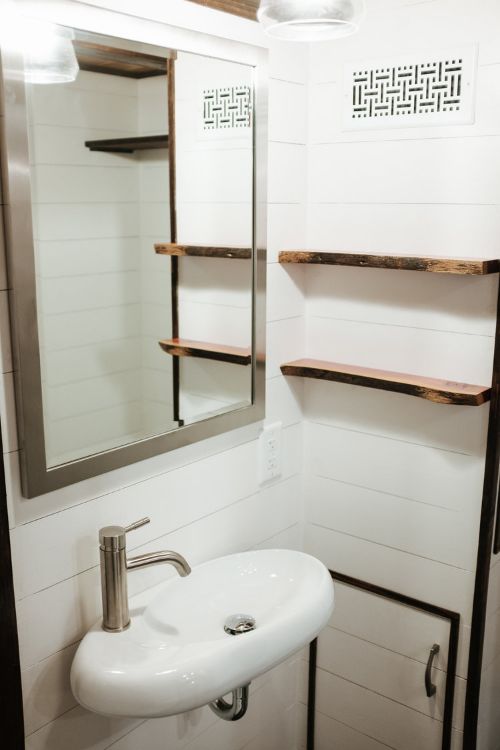 0128 Modern metal siding leads to industrial interiors in this contemporary tiny home smallhometours.com 8