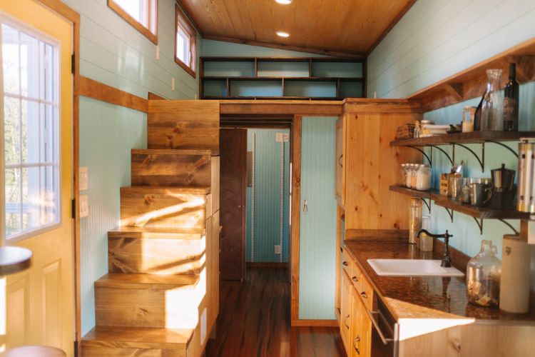 0129 Yes you can live large in a tiny home. This whimsical two bedroom is a prime example smallhometours.com 3