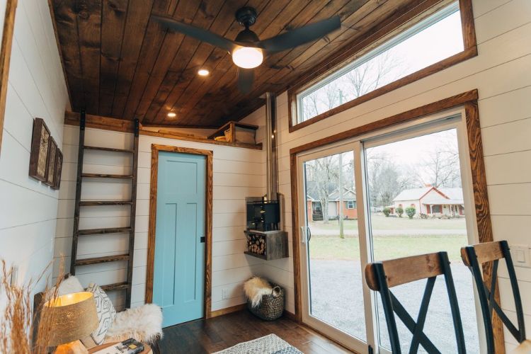 0132 Step inside the Lupine tiny home. It was built for modern comfort smallhometours.com 2
