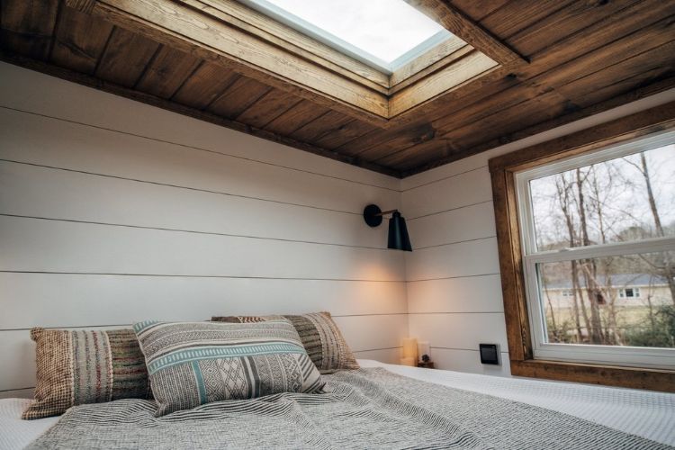 0132 Step inside the Lupine tiny home. It was built for modern comfort smallhometours.com 4