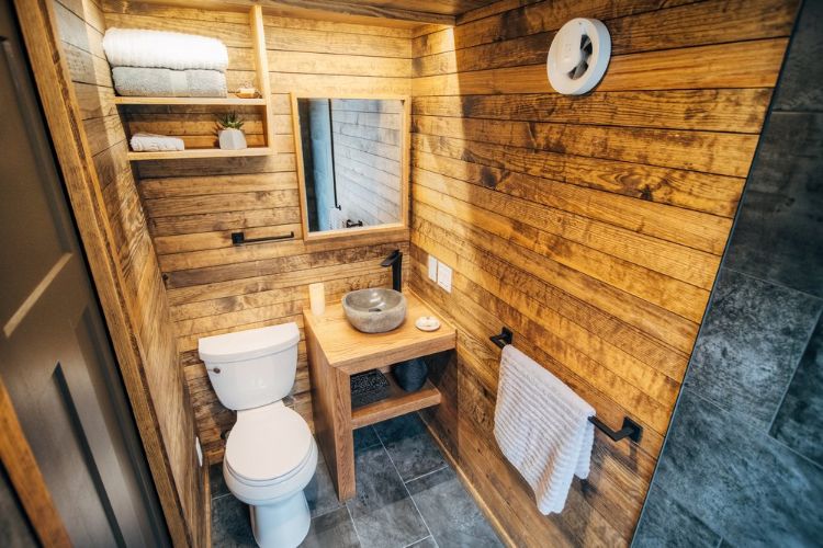 0132 Step inside the Lupine tiny home. It was built for modern comfort smallhometours.com 5