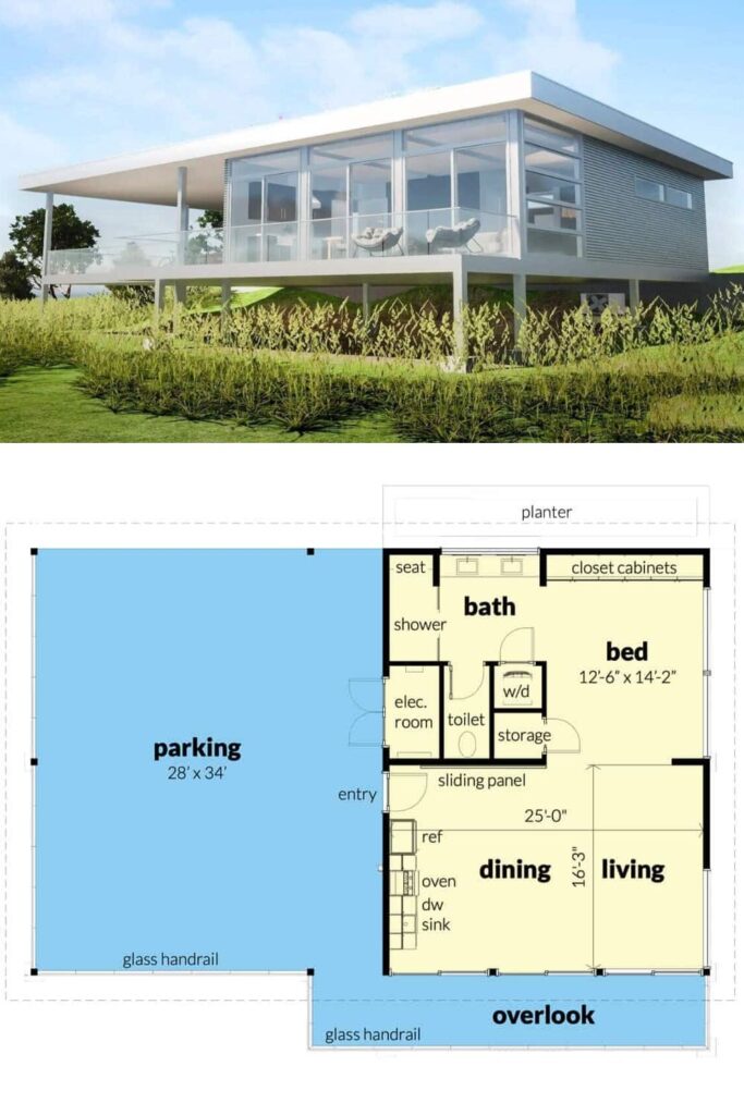 0132 contemporary home smallhometours.com 2