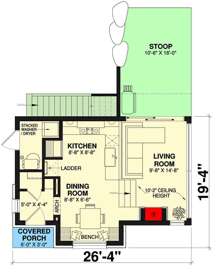 0141 contemporary cottage smallhometours.com 14