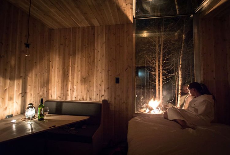 0147 Panoramic windows offer exquisite stargazing in this Canadian micro chalet smallhometours.com 5