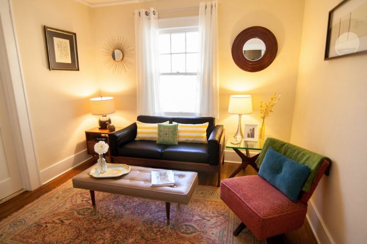 0158 Adorable on the outside and eclectic on the inside youll love this cottage smallhometours.com 5