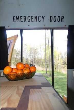 0170 Couple left their life behind to live full time in a renovated Skoolie. Take a tour inside smallhometours.com 7