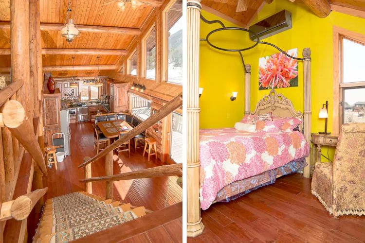 0189 Take a look inside this sparkling modern log home smallhometours.com 13