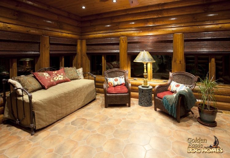 0199 Explore this beautifully lit timber frame home for a glimpse at a true rustic retreat smallhometours.com 11