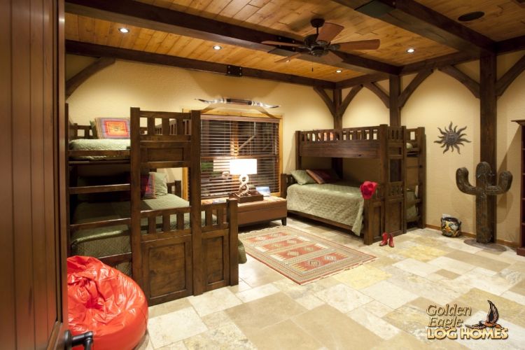 0199 Explore this beautifully lit timber frame home for a glimpse at a true rustic retreat smallhometours.com 14