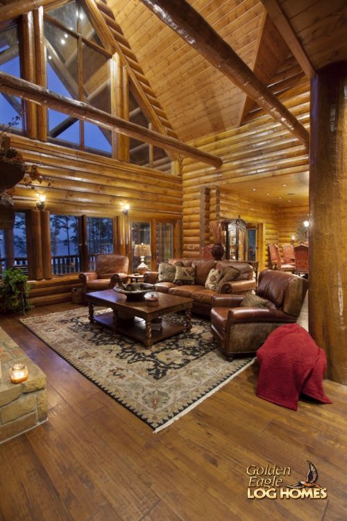 0199 Explore this beautifully lit timber frame home for a glimpse at a true rustic retreat smallhometours.com 5