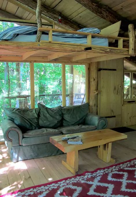 0200 Enjoy this woodland cabins fantastic views then turn toward its gorgeous interior design smallhometours.com 7