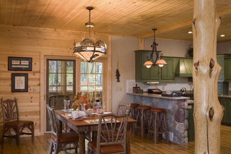 0201 Take a look around the Sawyer log home – it shows how to capture the best of a lakefront smallhometours.com 6