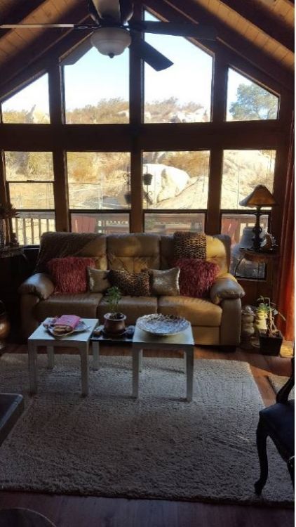 0211 You cant miss the striking interior decor in this park model smallhometours.com 2