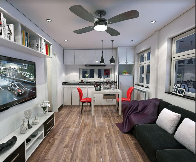 0227 See how elegance isnt at odds with size in a tiny container with a spectacular kitchen smallhometours.com 3