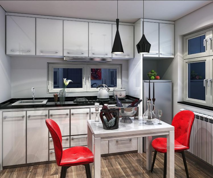 0227 See how elegance isnt at odds with size in a tiny container with a spectacular kitchen smallhometours.com 4
