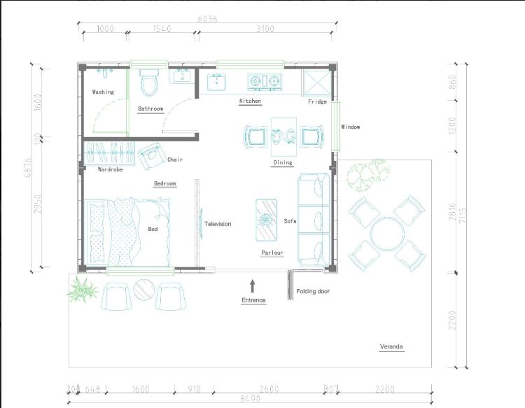 0227 See how elegance isnt at odds with size in a tiny container with a spectacular kitchen smallhometours.com 8