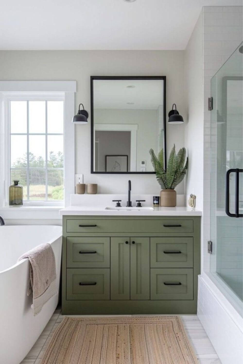 Most Captivating 25 Small Bathroom Green Vanity Ideas That Make You Go ...