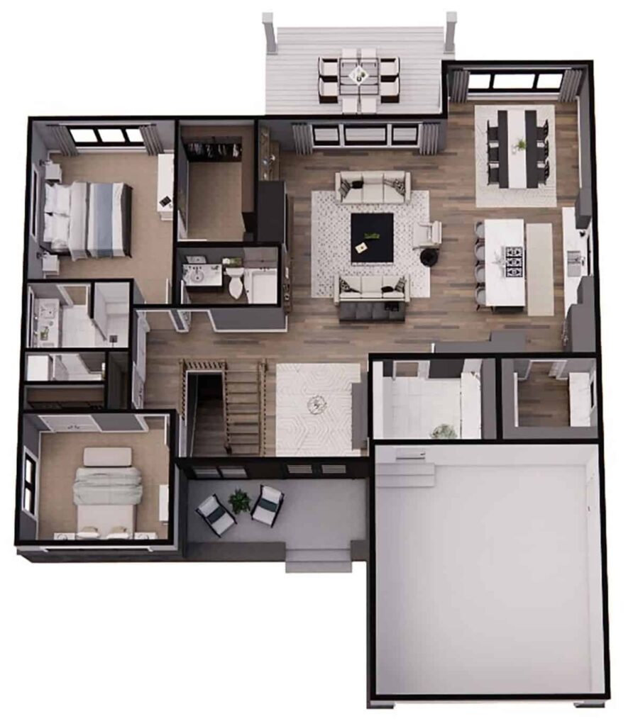 0288 CL 23 010 PDF contemporary chloe creek farmhouse royal oaks design smallhometours 3
