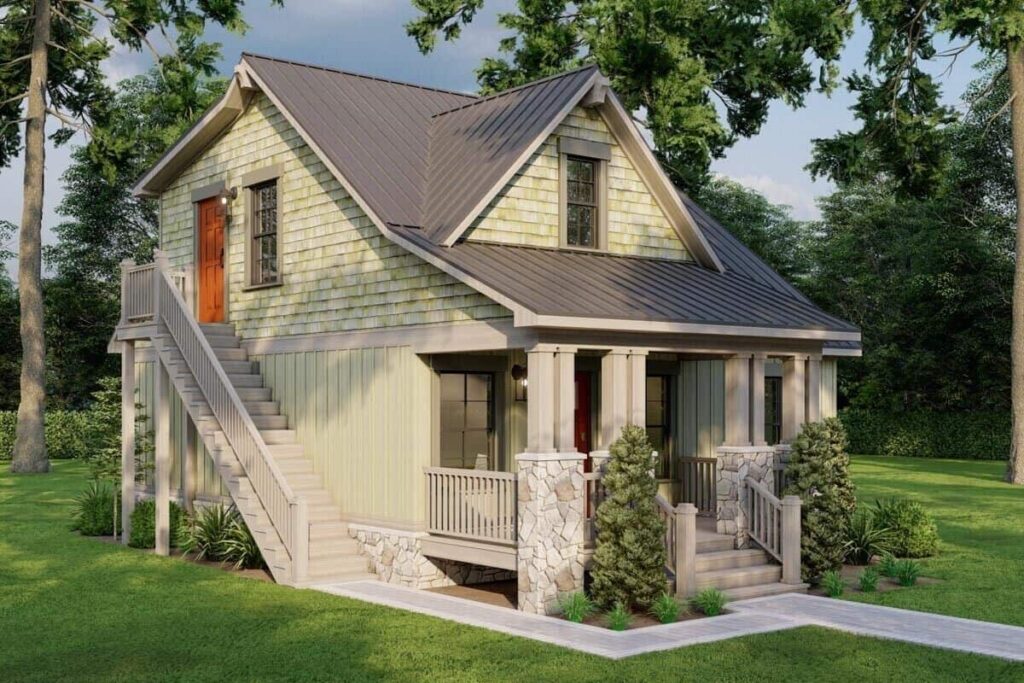 0321 70859MK duplex style cottage architectural designs smallhometours 11