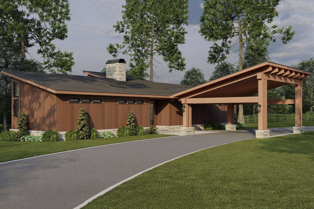 0333 70864MK mid century modern lake house architectural designs smallhometours 12