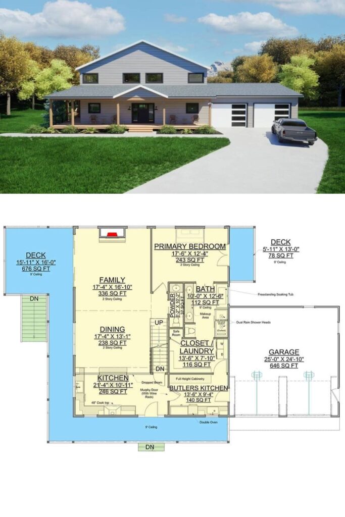 0338 300065FNK country cabin architectural designs smallhometours 2