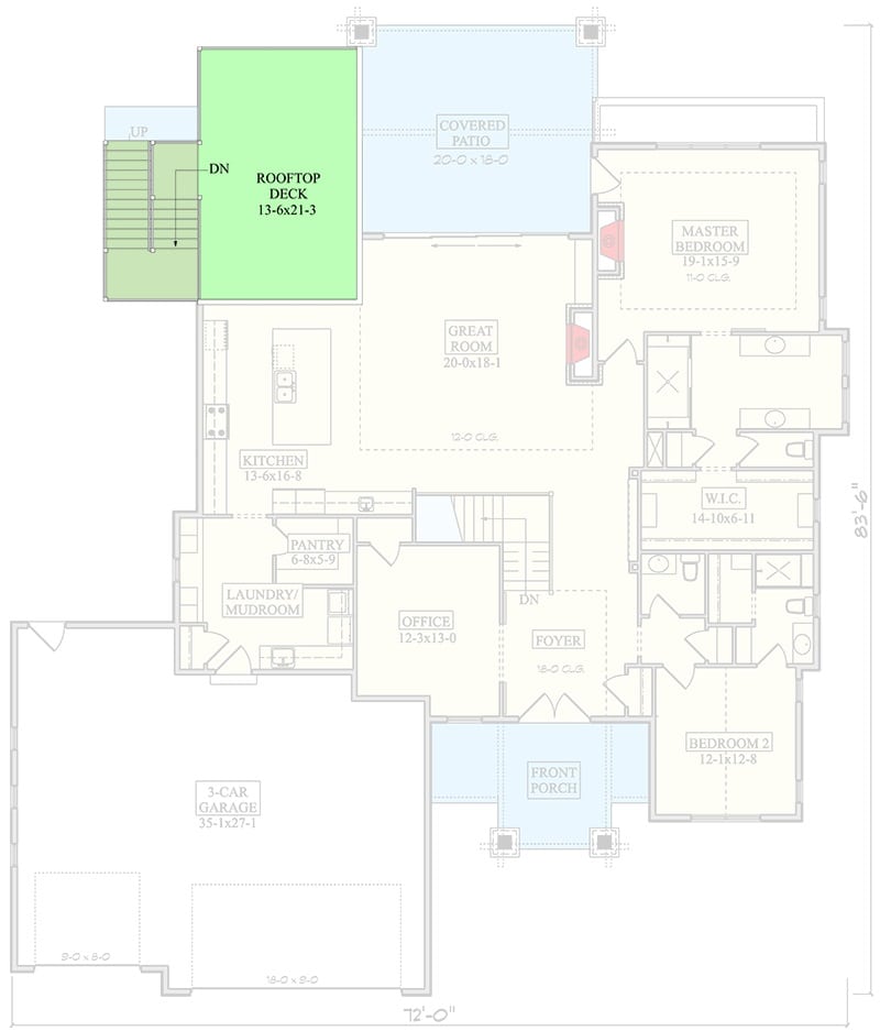 0339 95230RW new american home architectural designs smallhometours 16