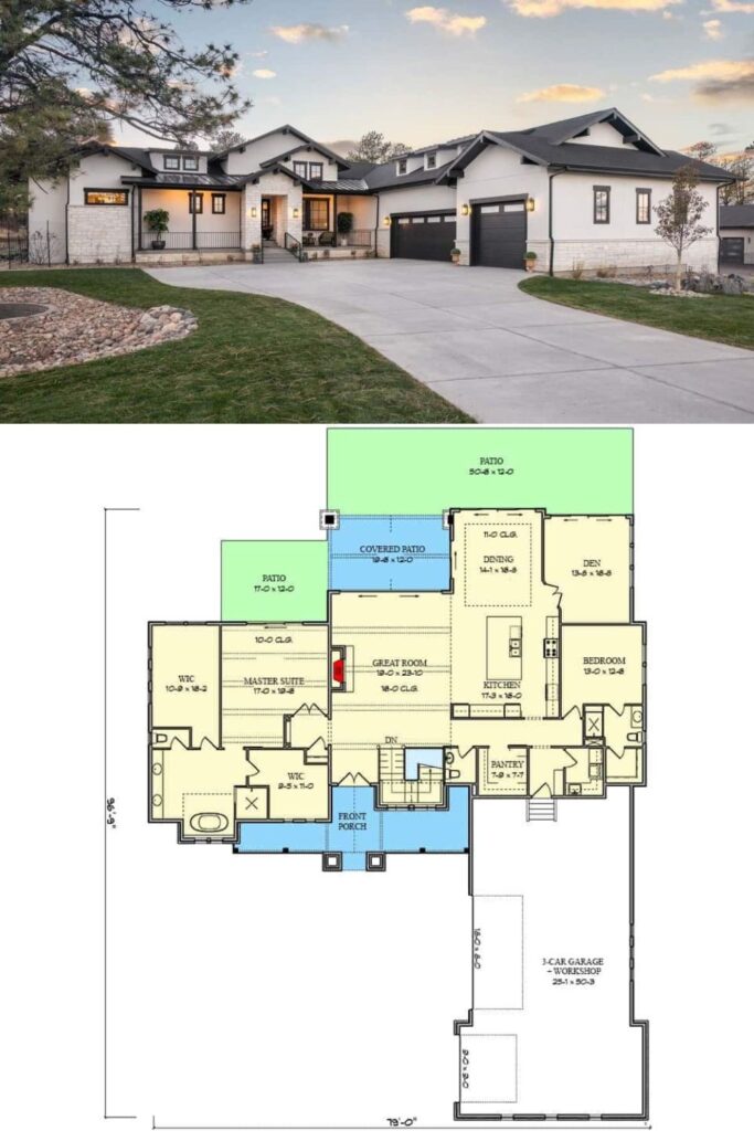 0347 95241RW modern hill country home architectural designs smallhometours 2