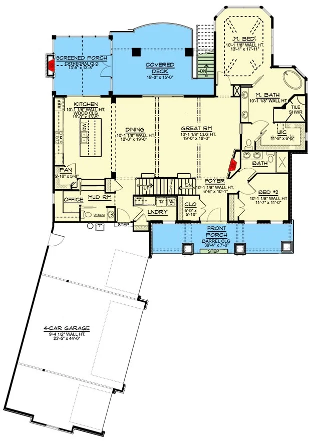 0350 two story 2 bedroom new american craftsman with angled garage and loft smallhometours 5