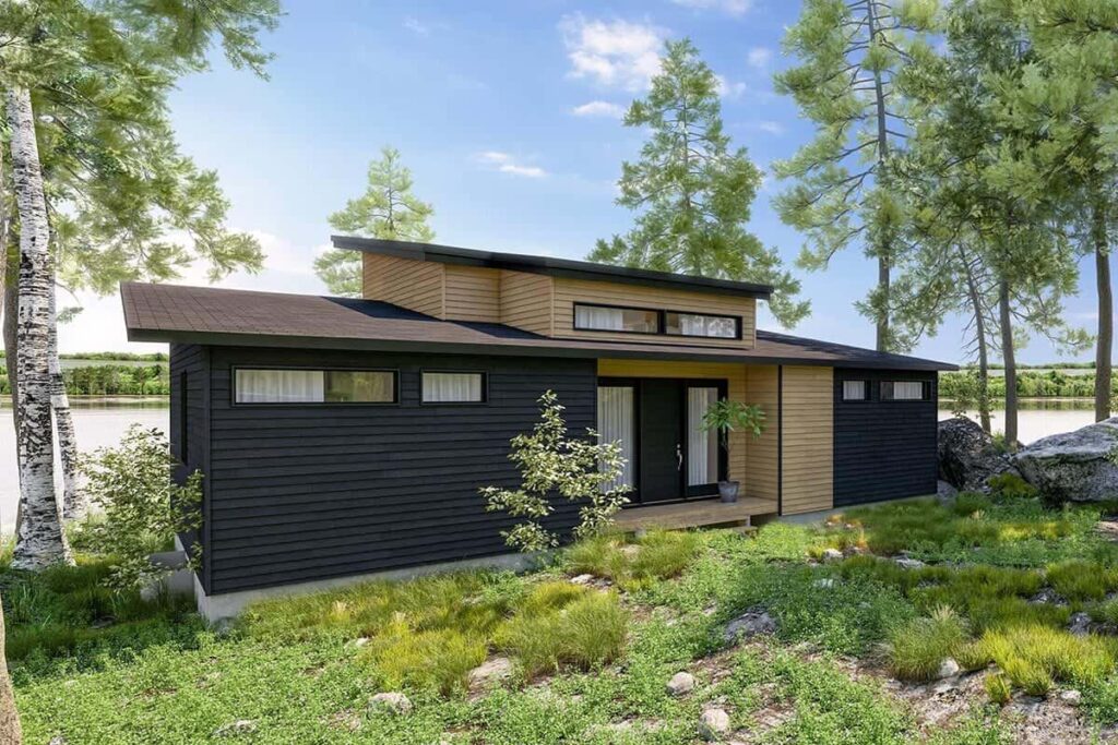 0352 single story 2 bedroom modern mountain home with open living space smallhometours 4