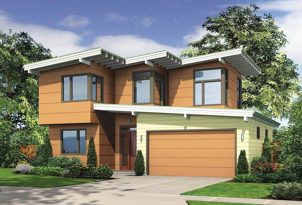 0356 two story 2 bedroom mid century modern home smallhometours 17