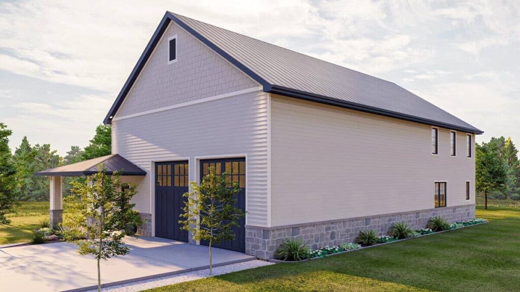 0360 country style two stroy 2 bedroom barndominium smallhometours 12