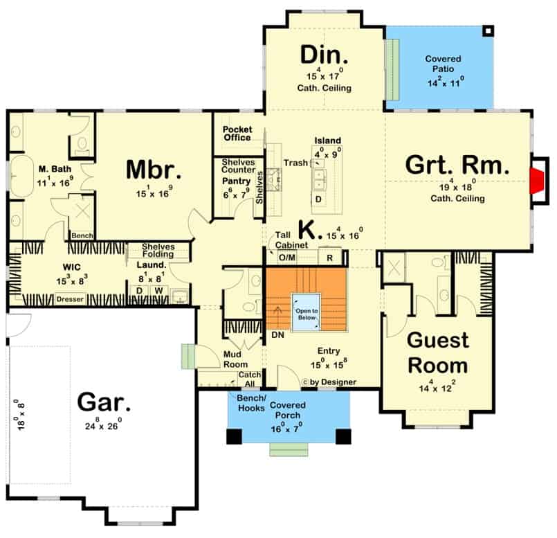 0367 craftsman style 2 bedroom single story home smallhometours 7